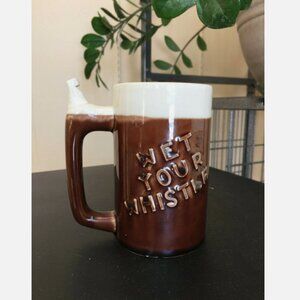Vintage Whistle for your Beer Wet your Whistle Mug Art Pottery Collectable